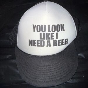 Black and White Trucker Hat